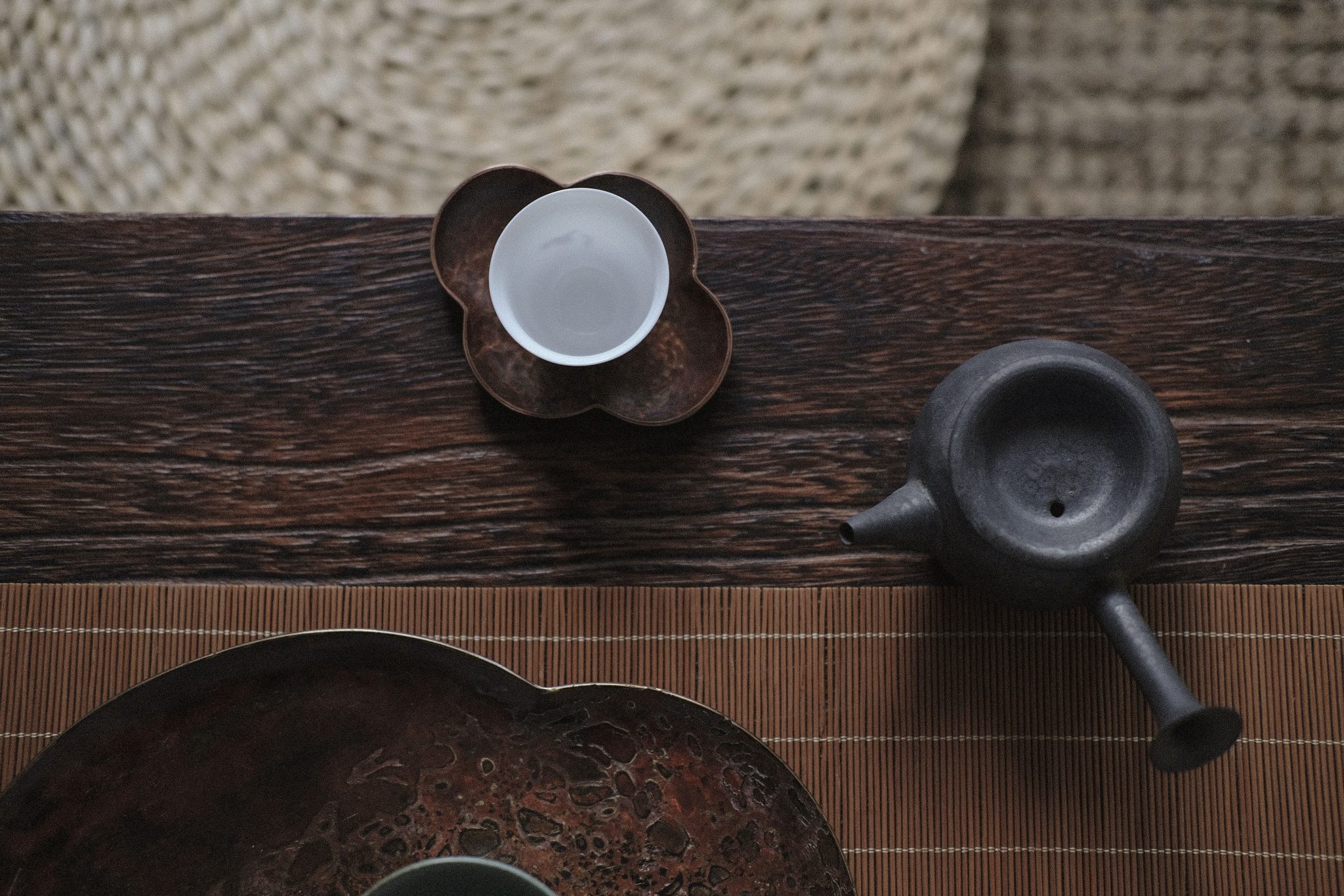 Traditional tea ceremony utensils